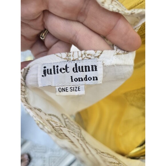 Juliet Dunn London Embroidered Elephant Romper One Size Boho Resortwear India - Picture 8 of 12